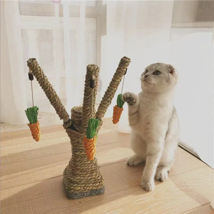 Rabbit Toy Set – Wicker Grass Climbing and Chewing