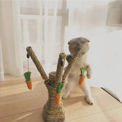 Rabbit Toy Set – Wicker Grass Climbing and Chewing