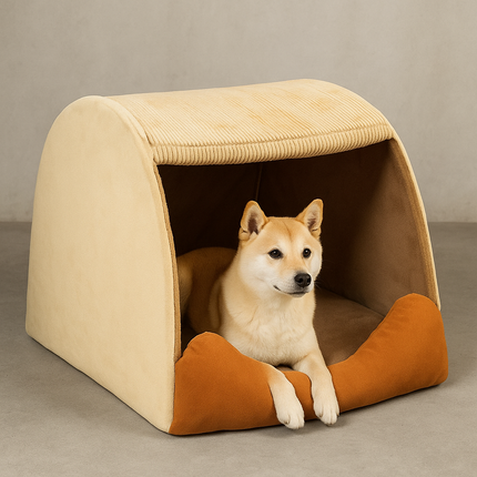 All-Season Dog House Bed – Removable & Washable Indoor Pet Kennel