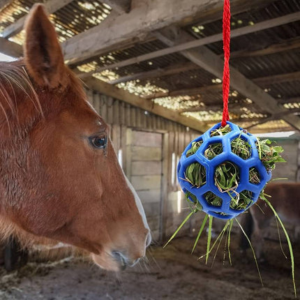 Horse Treat Ball – Hanging Hay Feeder Toy for Horses and Livestock