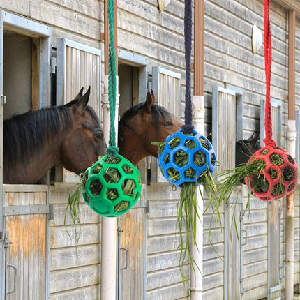 Horse Treat Ball – Hanging Hay Feeder Toy for Horses and Livestock