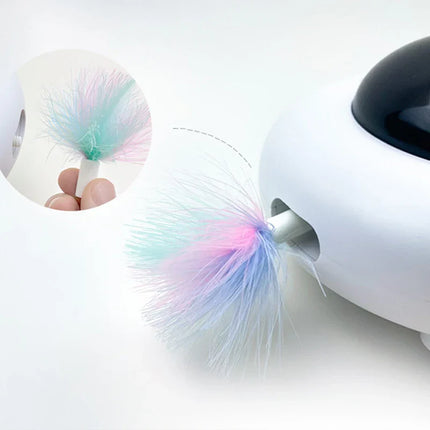 Smart UFO Cat Toy – Interactive Automatic Teaser with Light Modes