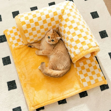 Cat Tunnel Bed – Washable Foldable Tunnel Nest for All Seasons