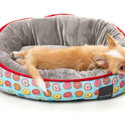 Donut Dog Bed – Soft Washable Round Bed with Supportive Foam