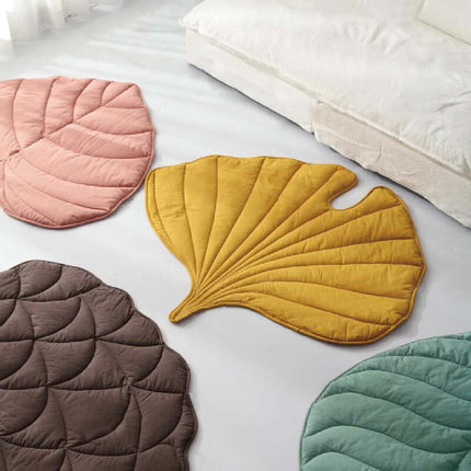 Pet Blanket – Washable Double-Sided Mat with Leaf Design for Dogs