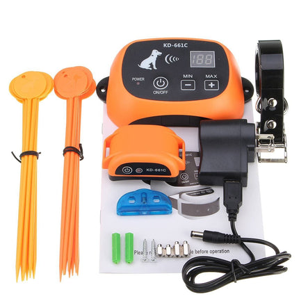 Wireless Dog Fence System – 2-in-1 Rechargeable Training Collar