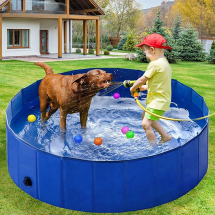 Foldable Pet Pool – Portable PVC Bath for Dogs