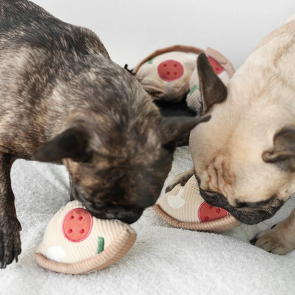 Pizza Dog Toy – Interactive Snuffle Mat with Treat Hiding Spots