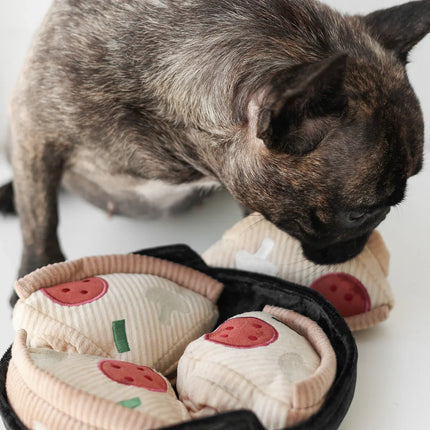 Pizza Dog Toy – Interactive Snuffle Mat with Treat Hiding Spots